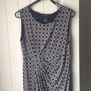 Black and white womens dress